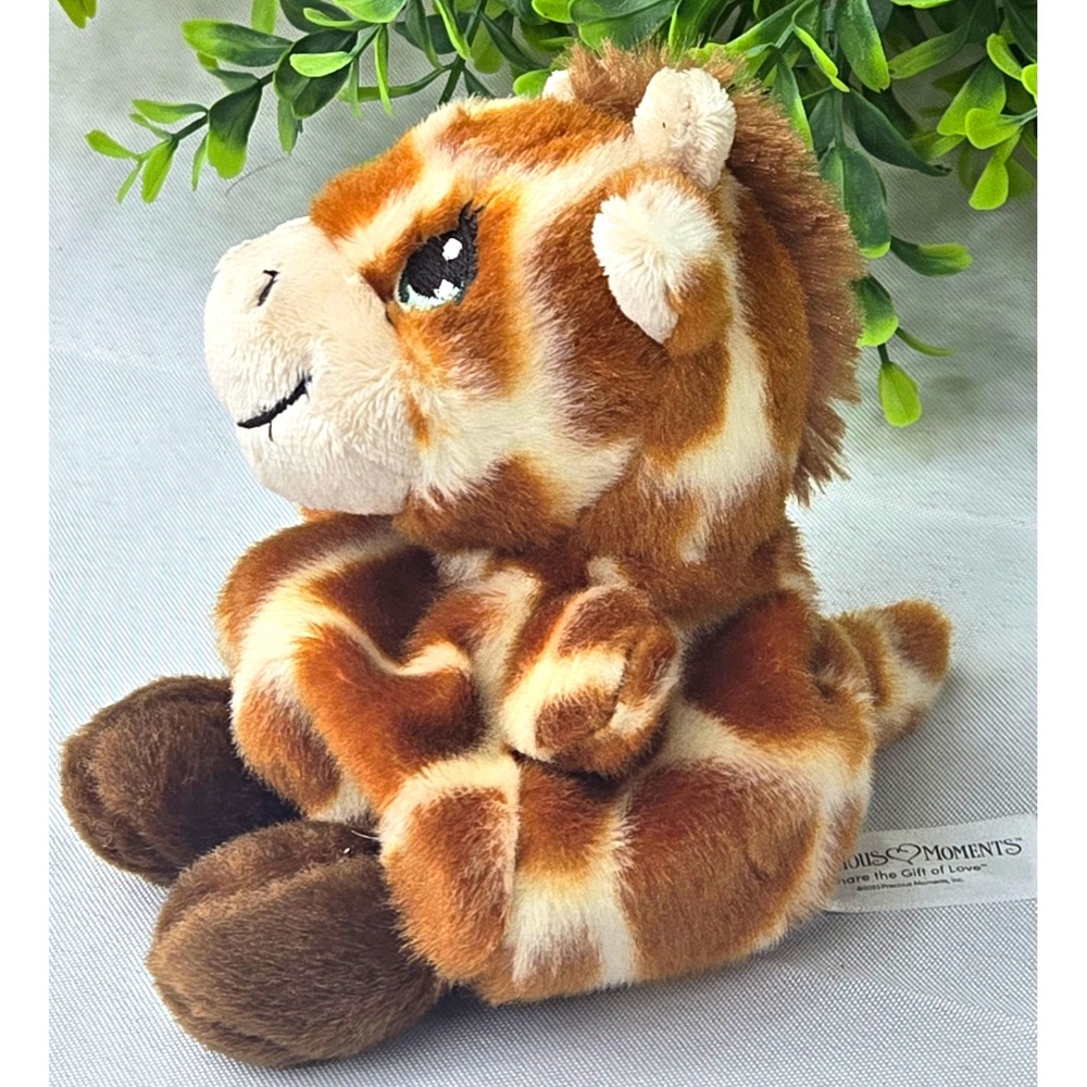 Aurora Precious Moments Raffie Giraffe Palm Pals Plush Stuffed Animal 5" Mini